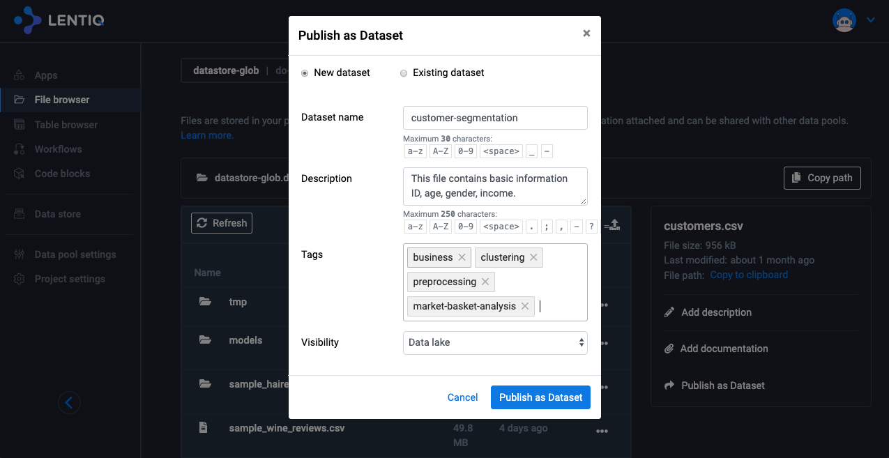 data publish