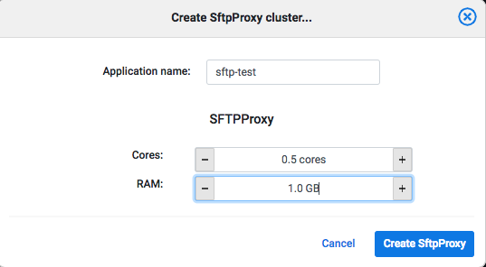 SFTP Proxy application resources