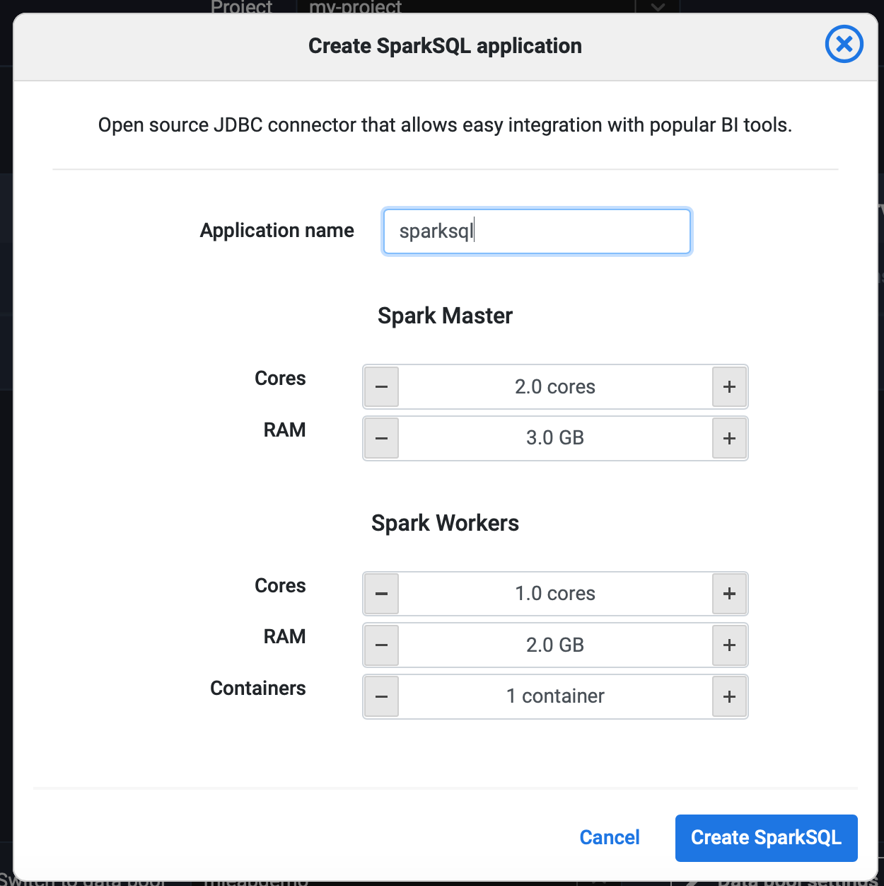 sparksql jdbc connector